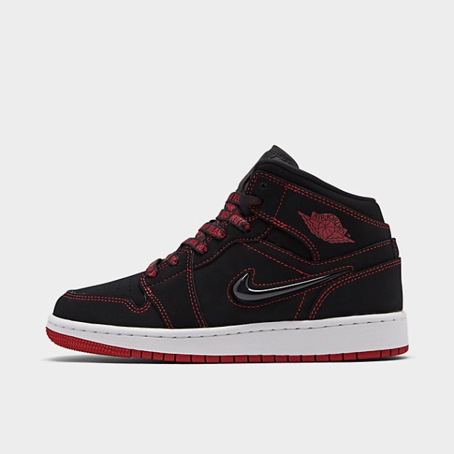 ジョーダン１ キッズ/レディース バッシュ Air Jordan 1 Mid SE GS スニーカー Black/Gym Red/White｜au  PAY マーケット