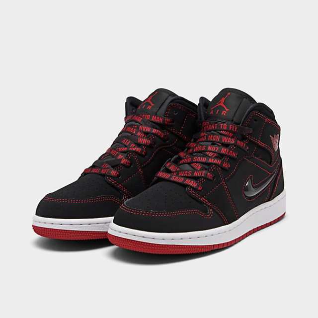 ジョーダン１ キッズ/レディース バッシュ Air Jordan 1 Mid SE GS スニーカー Black/Gym Red/White｜au  PAY マーケット