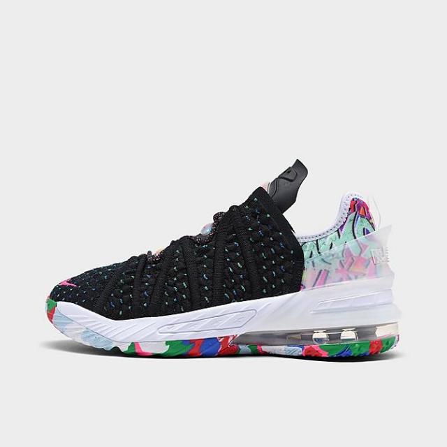 ナイキ キッズ/レディース レブロン１８ Nike LeBron 18 GS バッシュ ミニバス Black/White/Multi