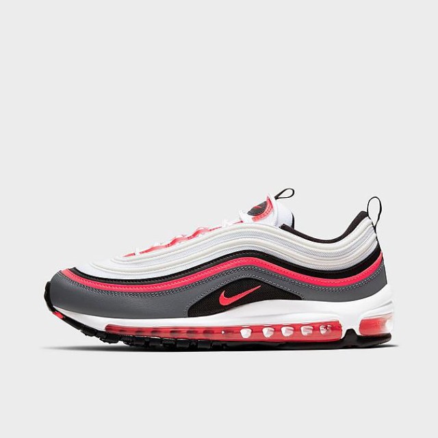 ナイキ メンズ エアマックス９７ Nike Air Max 97 スニーカー White/Black/Smoke Grey/Laser Crimson