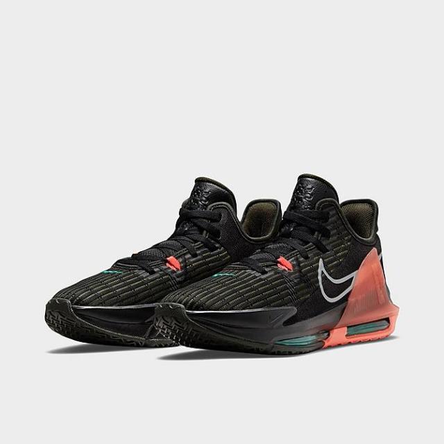 ナイキ メンズ バッシュ Nike Lebron Witness 6 - Black/Metallic Silver/Sequoia/Crimson Pulse_1