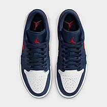 ジョーダン １ロー メンズ Jordan AJ 1 Low スニーカー Blue/Gym Red/White_4