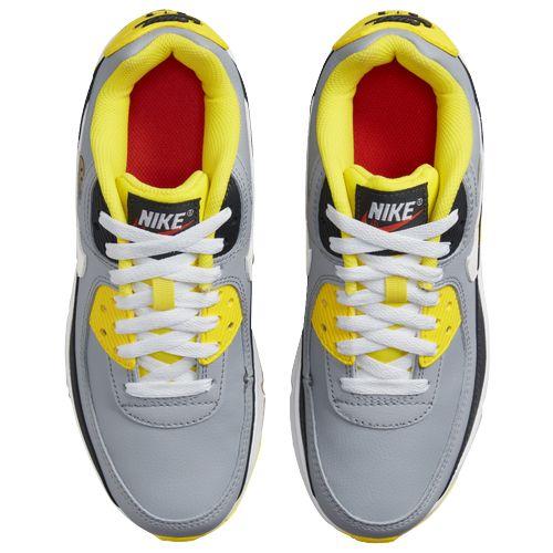 ナイキ キッズ スニーカー Nike Air Max 90 GS - Grey/White/Yellowの