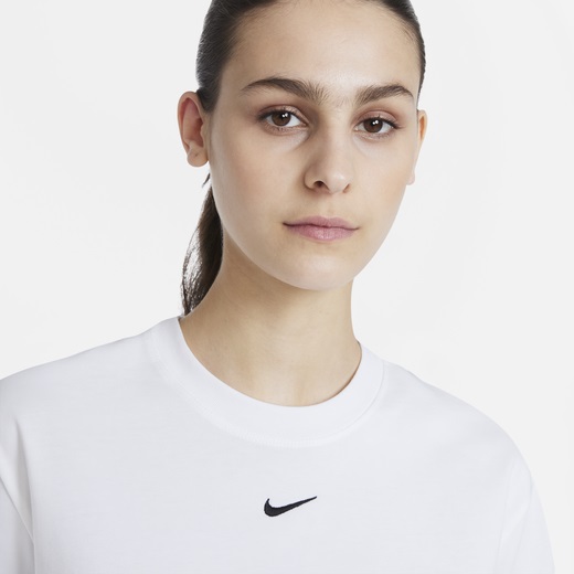ナイキ レディース Tシャツ 半袖 Nike NSW Boxy T-Shirt - White/Black おしゃれ ブランド ウィメンズ_2