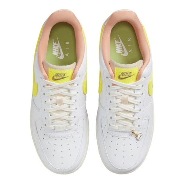 ナイキ レディース スニーカー Nike Air Force 1 '07 - White/Yellow/Grey_3