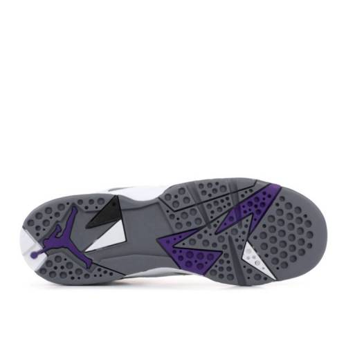 ジョーダン キッズ バッシュ Jordan Retro 7 GS - White/Purple/Grey_1