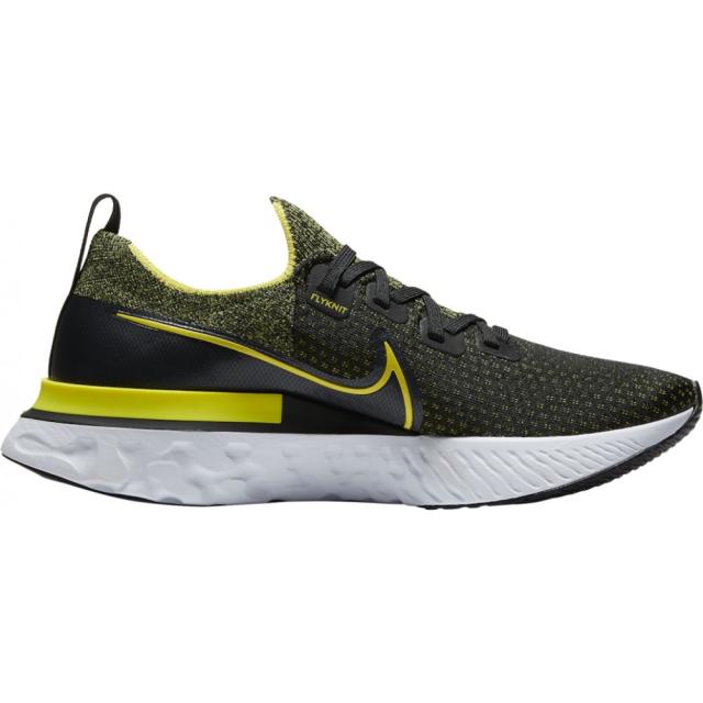 ナイキ メンズ スニーカー Nike React Infinity Run Flyknit ランニングシューズ Black/Sonic Yellow/White/Anthracite