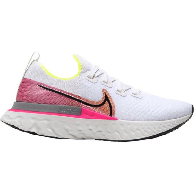 ナイキ レディース リアクト インフィニティ Nike React Infinity Run Flyknit ランニングシューズ Platinum Tint/Black/Pink Blast