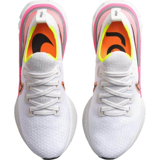 ナイキ レディース リアクト インフィニティ Nike React Infinity Run Flyknit ランニングシューズ Platinum Tint/Black/Pink Blast_3