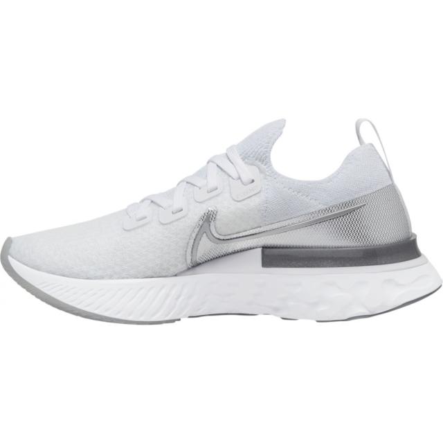 ナイキ レディース リアクト インフィニティ Nike React Infinity Run Flyknit ランニングシューズ True White/Metallic Silver/White_1