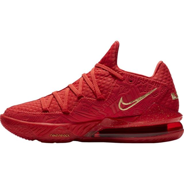 ナイキ メンズ レブロン１７ ロー Nike LeBron 17 Low "Titan" バッシュ University Red/llic Gold
