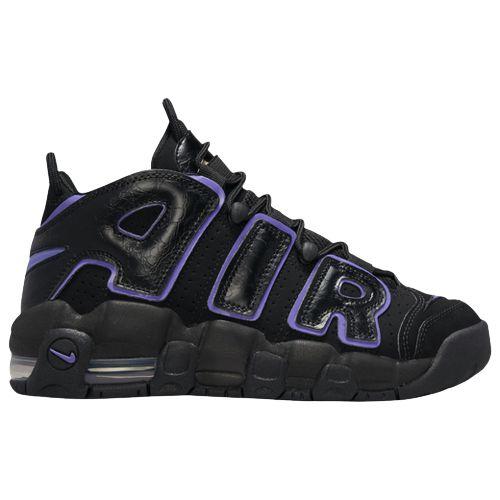 ナイキ キッズ スニーカー Nike Air More Uptempo GS - Black/Black/White