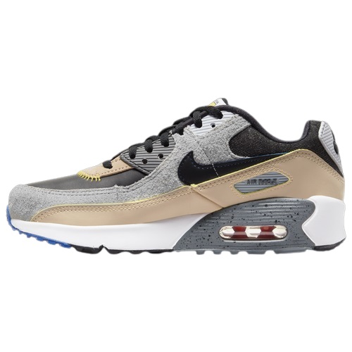 ナイキ キッズ スニーカー Nike Air Max 90 GS - Grey/Black/Orange_1