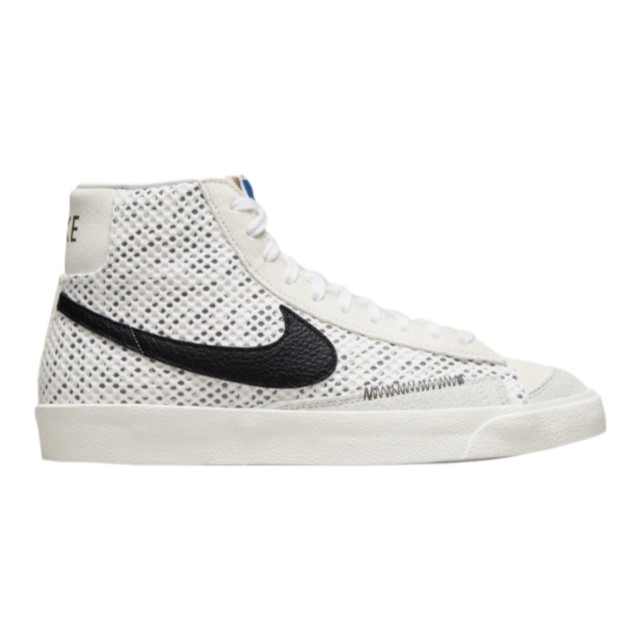 ナイキ メンズ スニーカー ブレーザー Nike Blazer Mid '77 - White/Black/Blue 白 ホワイト ハイカット