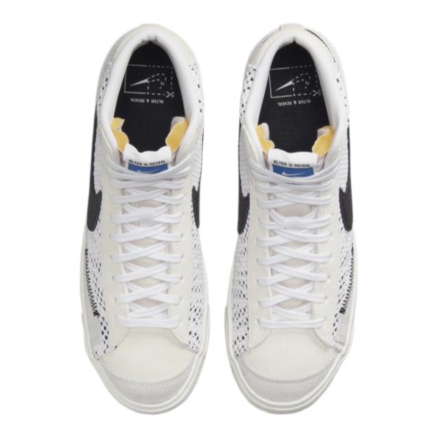 ナイキ メンズ スニーカー ブレーザー Nike Blazer Mid '77 - White/Black/Blue  白 ホワイト ハイカット ナイキ メンズ スニーカー ブレーザー Nike Blazer Mid '77 - White