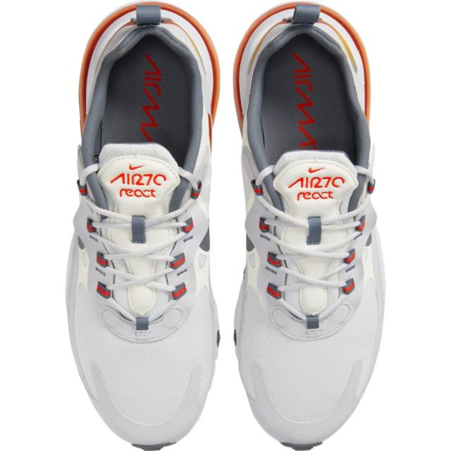 ナイキ メンズ エアマックス２７０ Nike Air Max 270 React スニーカー Summit White/Metallic Gold/Vast Grey_3