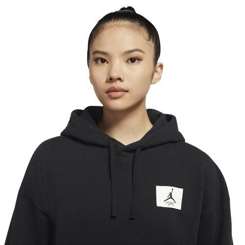 ジョーダン レディース パーカー Jordan Essential Fleece Hoodie - Black/Red ジョーダン レディース パーカー Jordan Essential Fleece Hoodie