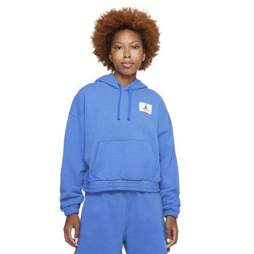 ジョーダン レディース パーカー Jordan Essential Fleece Hoodie - Game /Heather/Blue Void