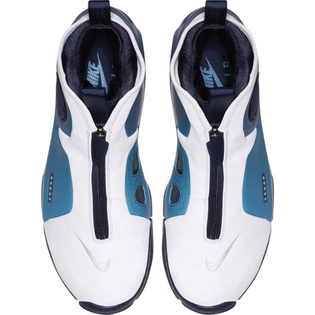 ナイキ メンズ フォームポジット２ Nike Air Flightposite 2 バッシュ White/Midnight Navy/Blue Gaze_3