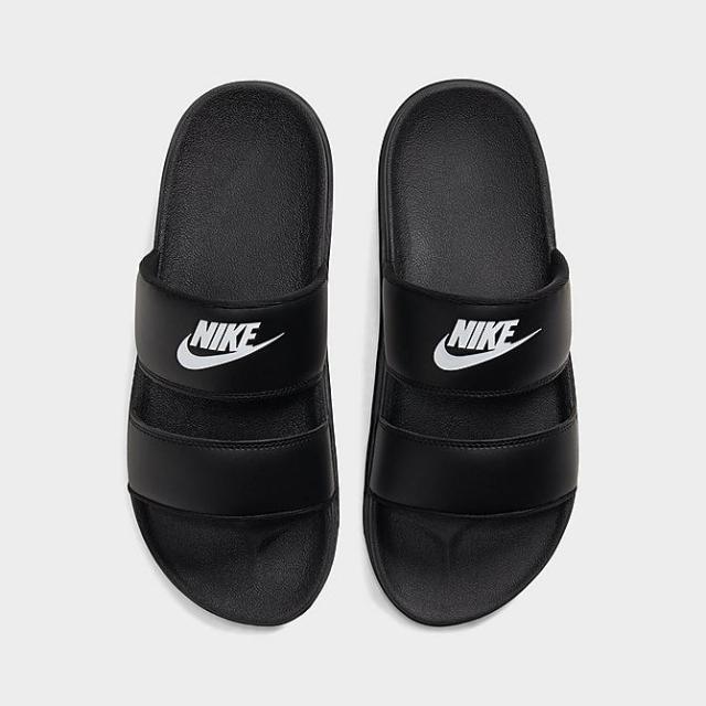 ナイキ レディース スニーカー Women's Nike Offcourt Duo Slide Sandals - Black/Black/White_3
