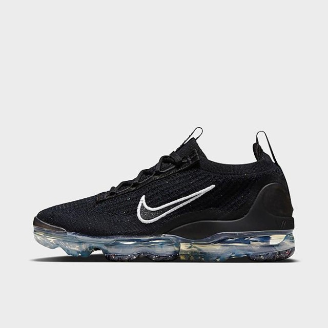 ナイキ レディース スニーカー Women's Nike Air Vapormax 2021 Flyknit Running Shoes - Black/White/Metallic Silver