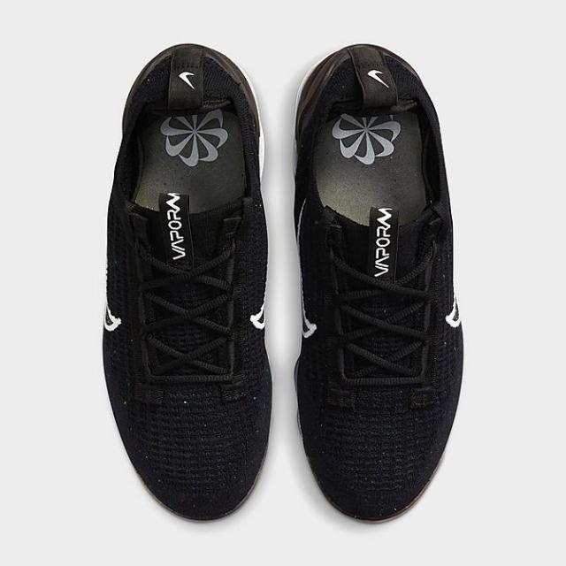 ナイキ レディース スニーカー Women's Nike Air Vapormax 2021 Flyknit Running Shoes - Black/White/Metallic Silver