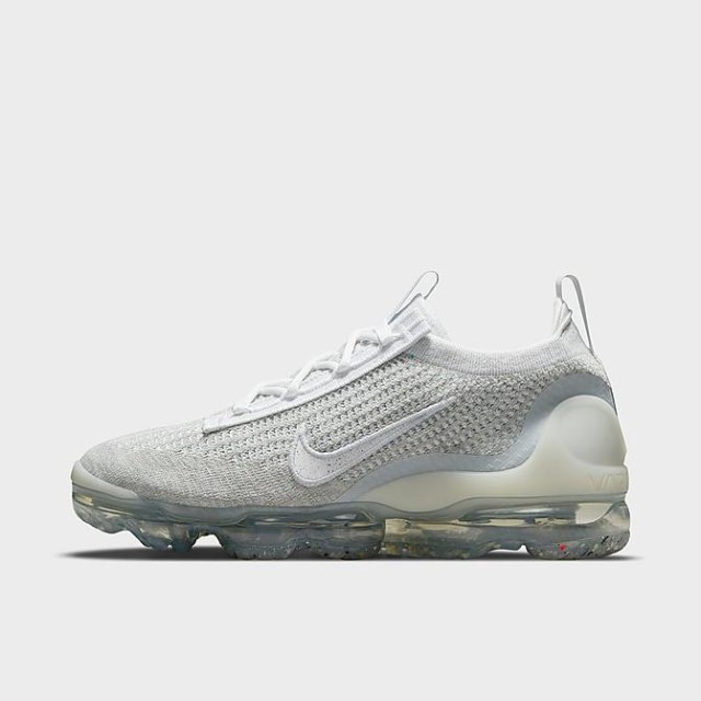 ナイキ レディース スニーカー Women's Nike Air Vapormax 2021 Flyknit Running Shoes - White/Pure Platinum/Metallic Silver