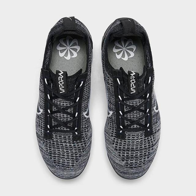 ナイキ レディース スニーカー Women's Nike Air Vapormax 2021 Flyknit Running Shoes - Black/White/Metallic Silver_4