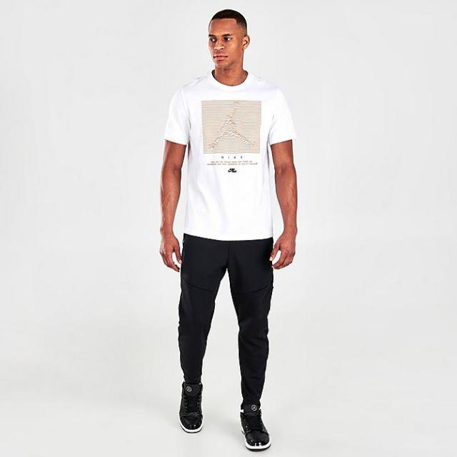 ジョーダン メンズ Tシャツ 半袖 Jordan Jumpman Altitude Graphic Print Short-Sleeve T-Shirt - White/Light Curry_1