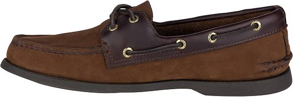 スペリートップサイダー メンズ ボートシューズ Sperry Men's Authentic Original Leather Boat Shoes - Brown_2