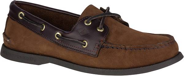 スペリートップサイダー メンズ ボートシューズ Sperry Men's Authentic Original Leather Boat Shoes - Brown_4
