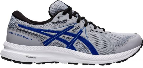 アシックス メンズ ランニングシューズ ASICS Men's GEL-CONTEND 7 Running Shoes - GREY/BLUE
