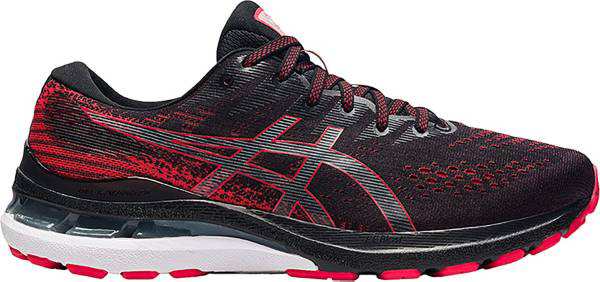 アシックス メンズ ランニングシューズ Asics Men's Gel-Kayano 28 Running Shoes - BLACK/RED