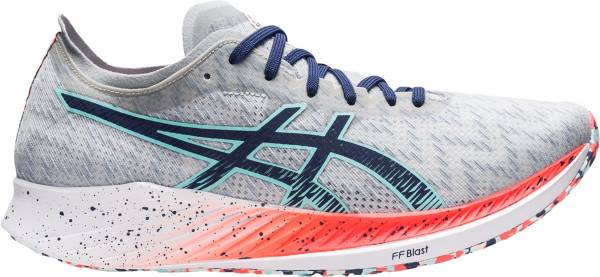 アシックス メンズ ランニングシューズ Asics Men's Magic Speed Running Shoes - Grey/Blue