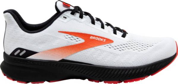 ブルックス メンズ ランニングシューズ Brooks Men's Launch 8 Running Shoes - White/Black/Orangeの通販は