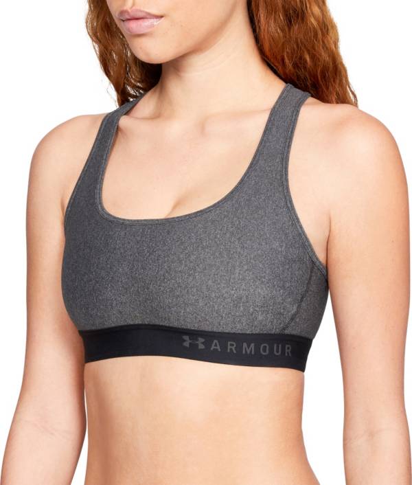 アンダーアーマー レディース スポーツブラ Under Armour Women's Armour Crossback Sports Bra - Charcoal Heather