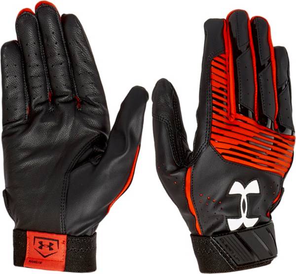 アンダーアーマー メンズ バッティンググローブ Under Armour Adult Clean Up Batting Gloves - Orange