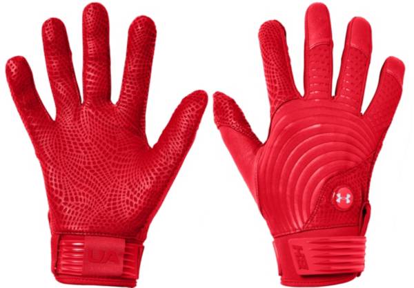 アンダーアーマー メンズ バッティンググローブ Under Armour Adult Harper Pro Batting Gloves - Redの通販は