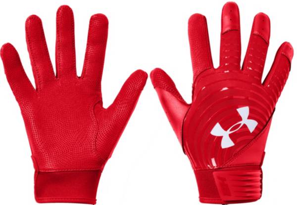 アンダーアーマー メンズ バッティンググローブ Under Armour Adult Harper Hustle Batting Gloves - Red