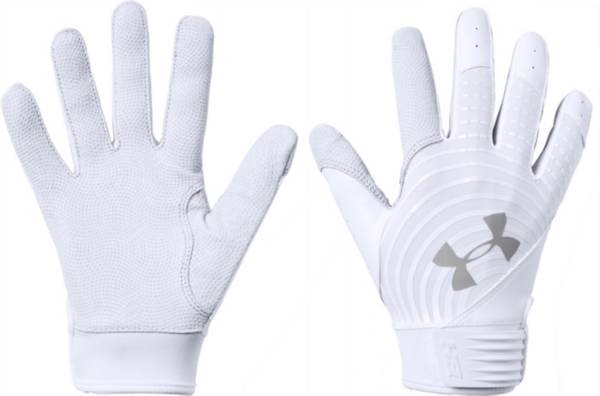 アンダーアーマー キッズ バッティンググローブ Under Armour Youth Harper Hustle Batting Gloves - White