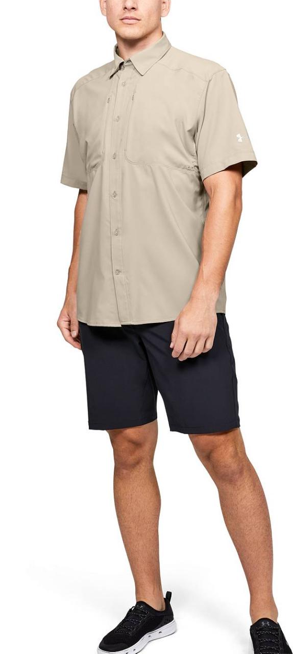 アンダーアーマー メンズ Tシャツ Under Armour Men's Tide Chaser 2.0 Fishing Short Sleeve Shirt - CITY KHAKI_1