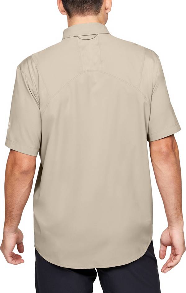 アンダーアーマー メンズ Tシャツ Under Armour Men's Tide Chaser 2.0 Fishing Short Sleeve Shirt - CITY KHAKI_2
