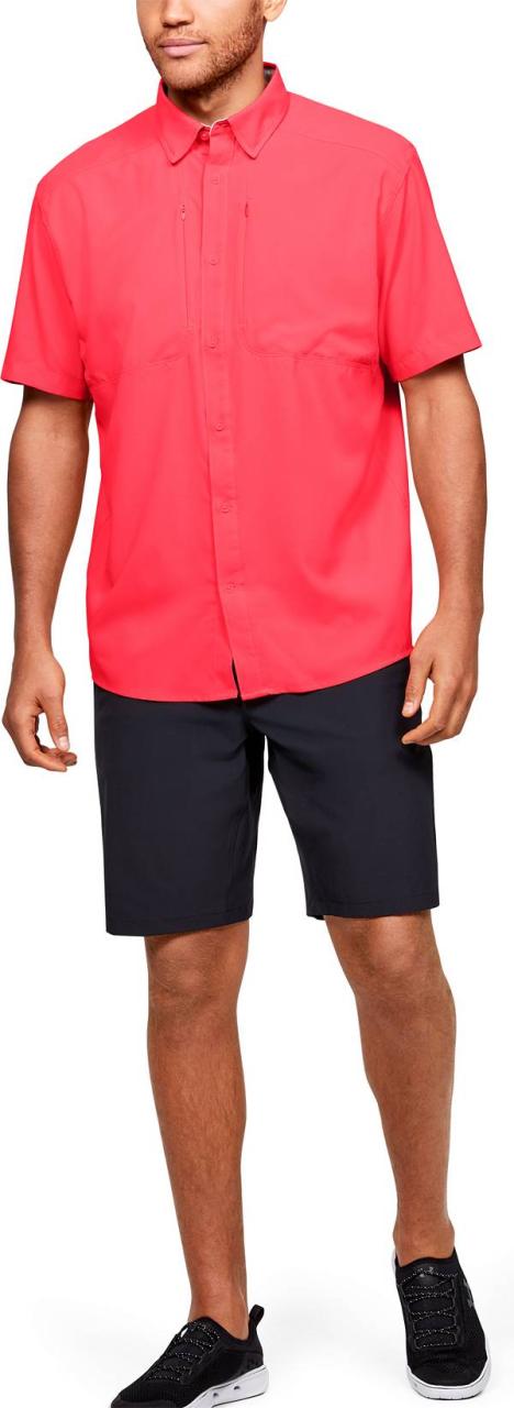 アンダーアーマー メンズ Tシャツ Under Armour Men's Tide Chaser 2.0 Fishing Short Sleeve Shirt - RUSH RED_1