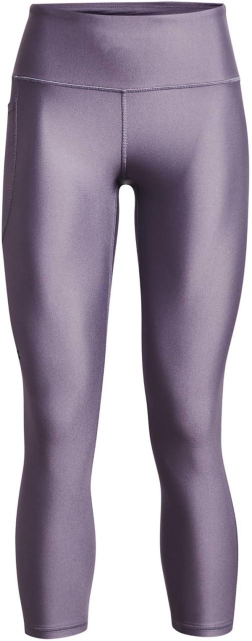 アンダーアーマー レディース レギンス Under Armour Women's HeatGear High Rise No-Slip Waistband 7/8 Leggings - Club Purple/Purple Switch