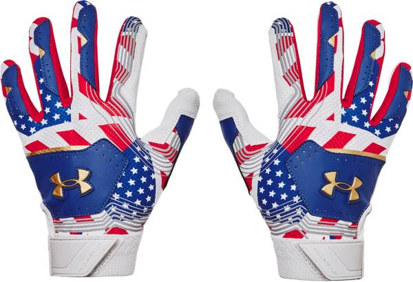 アンダーアーマー キッズ バッティンググローブ Under Armor Youth Clean Up 21 Culture Batting Gloves - Red/White/Blue
