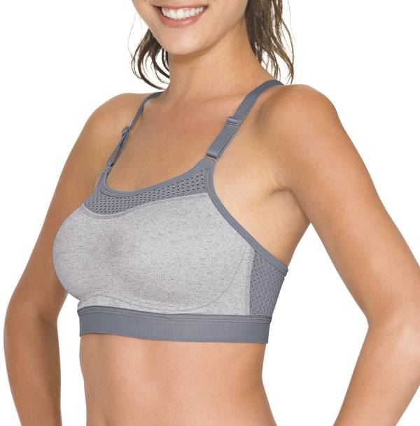 チャンピオン レディース スポーツブラ Champion Women's Show-Off Sports Bra - Oxford Heather/Med Grey
