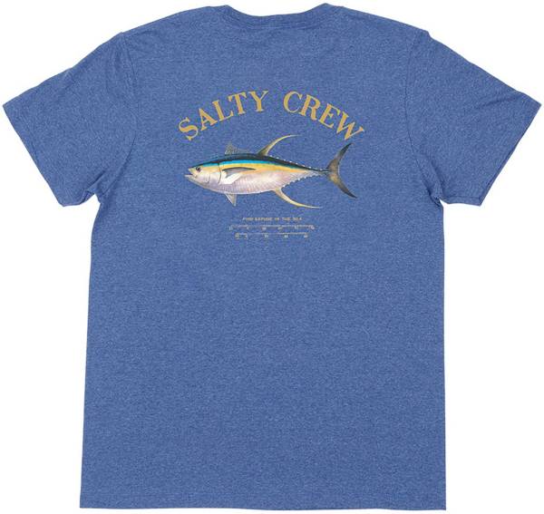 ソルティークルー メンズ Tシャツ Salty Crew El Dorado Hooded Tech Long Sleeve T-Shirt - BLUE HEATHER