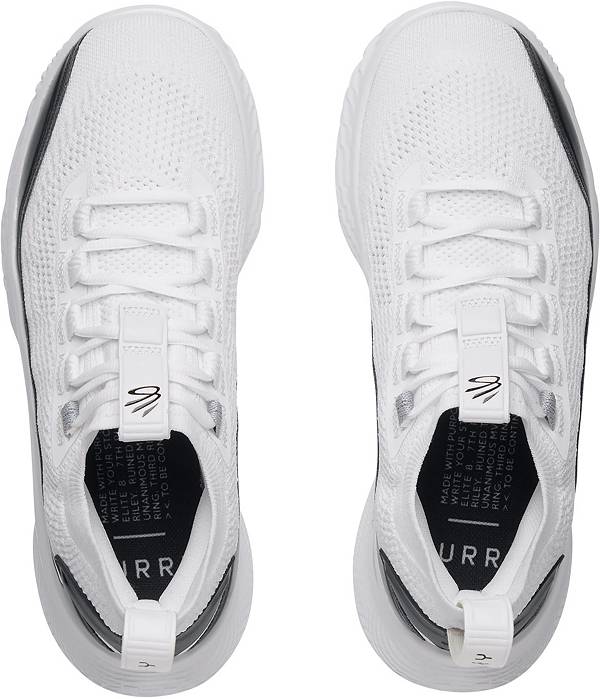 アンダーアーマー メンズ バッシュ Under Armour Curry Flow 8 - White/Black_3