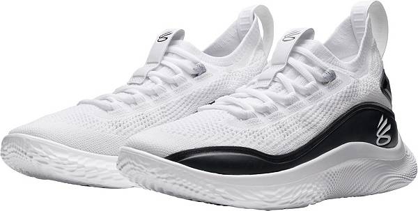アンダーアーマー メンズ バッシュ Under Armour Curry Flow 8 - White/Black_4