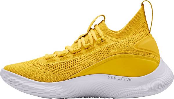 アンダーアーマー メンズ バッシュ Under Armour Curry Flow 8 - Taxi/White_2